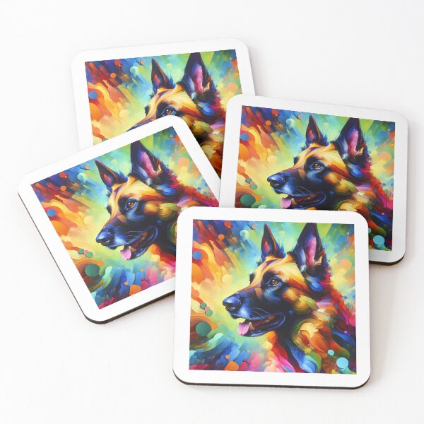 Item preview, Belgian Malinois Acrylic Art designed and sold by TheAnimalZ00.