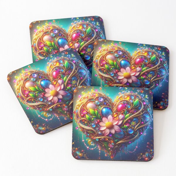 Item preview, Blooming Jewel Heart designed and sold by connie campbell.