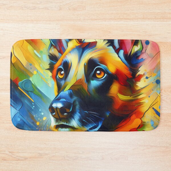 Item preview, Colorful Belgian Malinois Art designed and sold by TheAnimalZ00.