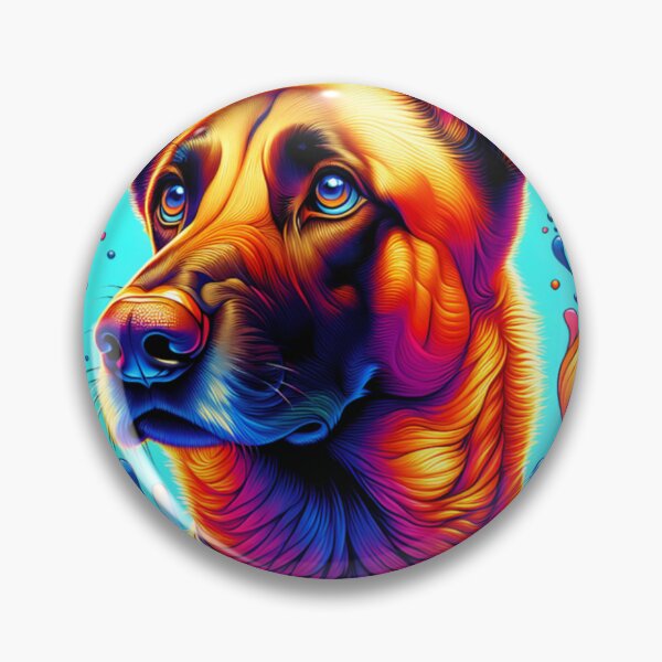 Item preview, Abstract Colorful Belgian Malinois  designed and sold by TheAnimalZ00.