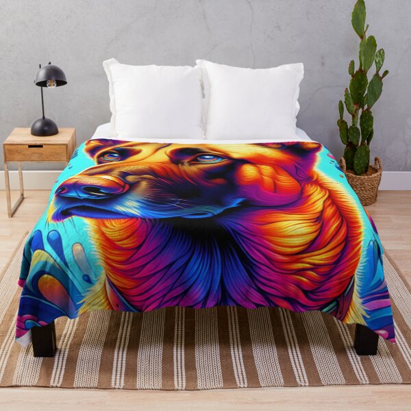 Item preview, Abstract Colorful Belgian Malinois  designed and sold by TheAnimalZ00.