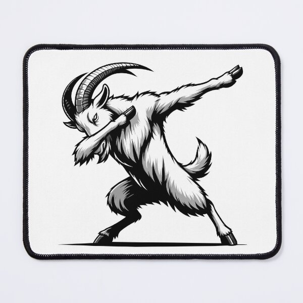 Item preview, Dabbing Goat - Monochrome Mountain Caprine designed and sold by Designowner.