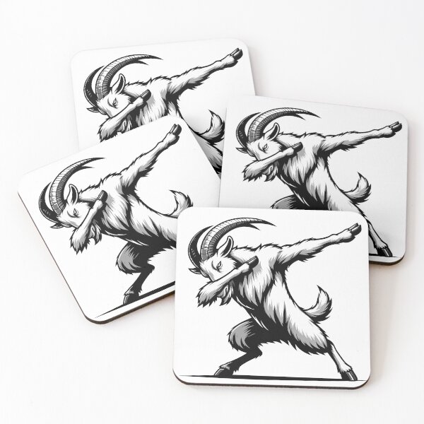Item preview, Dabbing Goat - Monochrome Mountain Caprine designed and sold by Designowner.