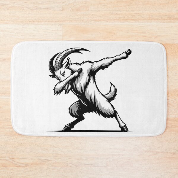 Item preview, Dabbing Goat - Monochrome Mountain Caprine designed and sold by Designowner.