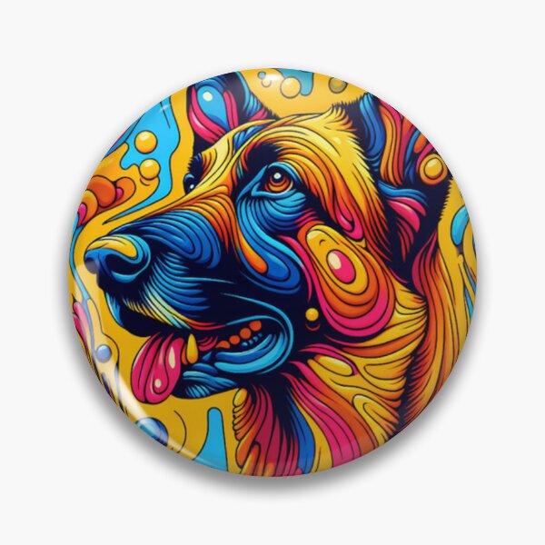 Item preview, Abstract Colorful Belgian Malinois Art designed and sold by TheAnimalZ00.