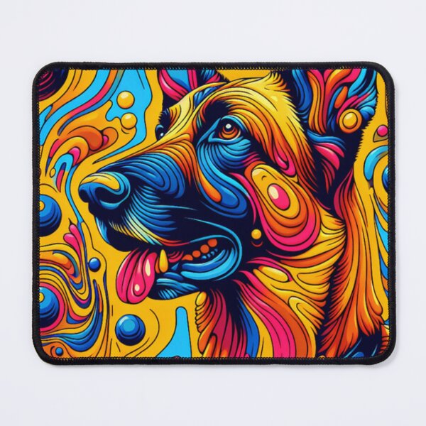 Item preview, Abstract Colorful Belgian Malinois Art designed and sold by TheAnimalZ00.