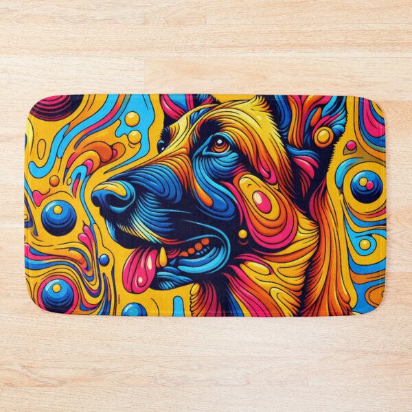 Item preview, Abstract Colorful Belgian Malinois Art designed and sold by TheAnimalZ00.