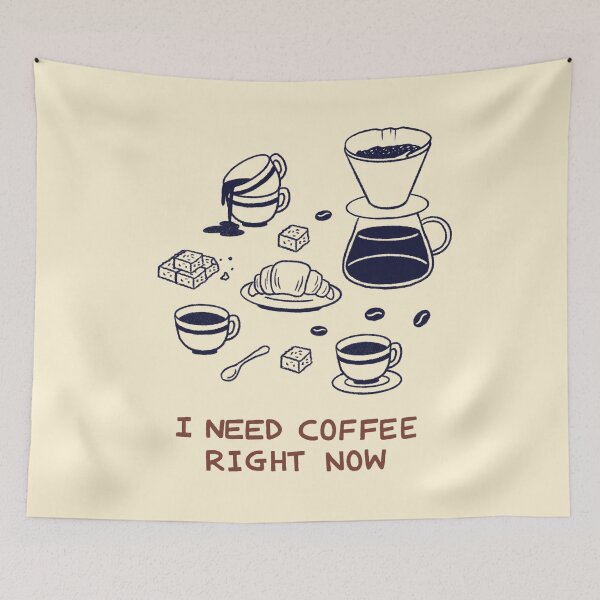 Item preview, I Need Coffee Right Now!  designed and sold by SageKimIllust.