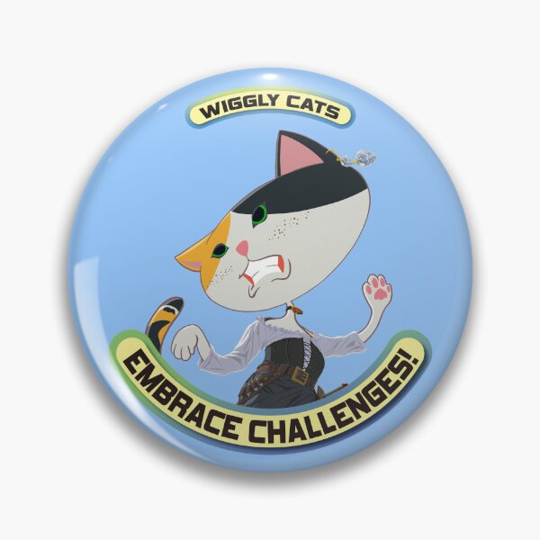 Item preview, Embrace Challeneges! - Wiggly Cats designed and sold by We-are-Cats.