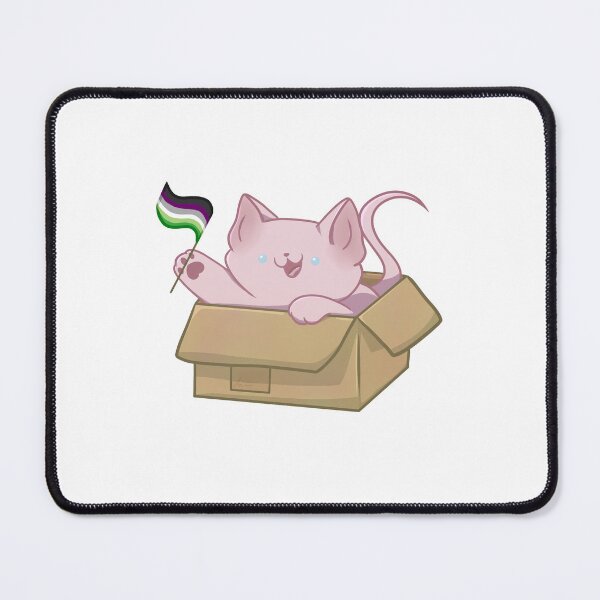 Item preview, pride bingus cat - aroace flag designed and sold by linnylooo.