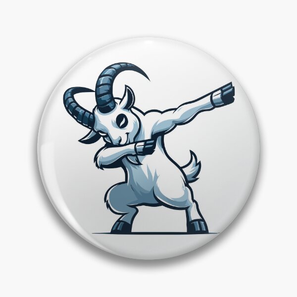 Item preview, Dabbing Goat - Modern Mythical Creature Art designed and sold by Designowner.