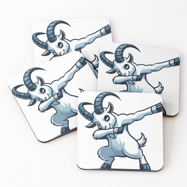 Item preview, Dabbing Goat - Modern Mythical Creature Art designed and sold by Designowner.