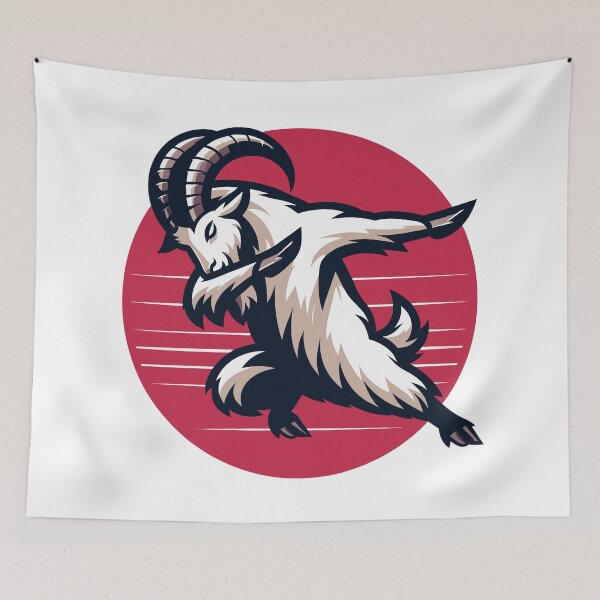 Item preview, Dancing Goat - Dynamic Animal Illustration designed and sold by Designowner.