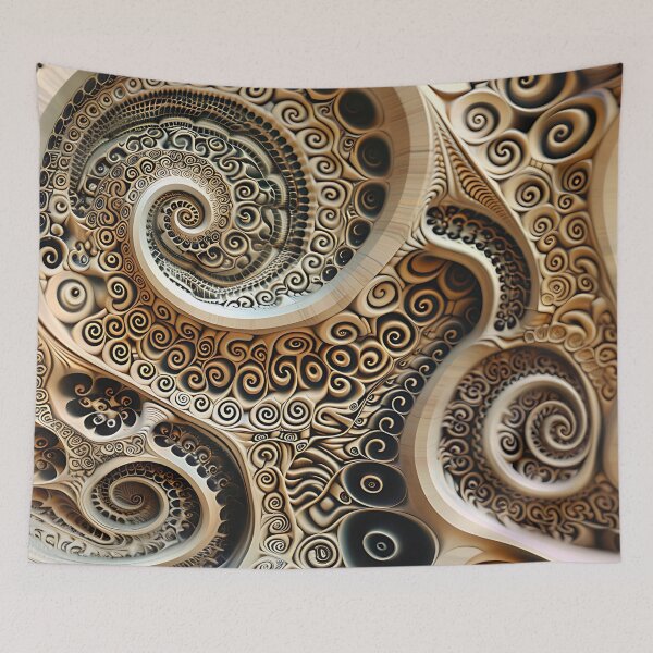 Item preview, Fractals Abstract Art designed and sold by Obsidian Ink by Wilshire.