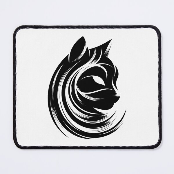 Item preview, Black and white cat silhouette designed and sold by SparkleShack.