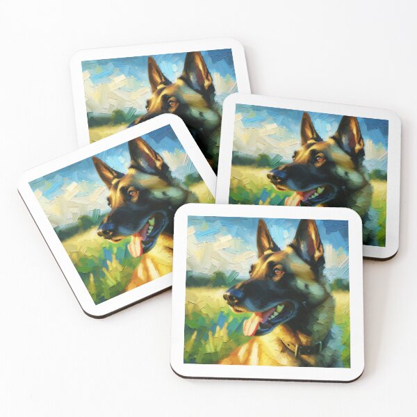 Item preview, Acrylic Belgian Malinois Art designed and sold by TheAnimalZ00.