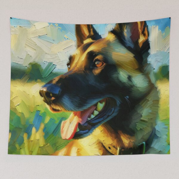 Item preview, Acrylic Belgian Malinois Art designed and sold by TheAnimalZ00.
