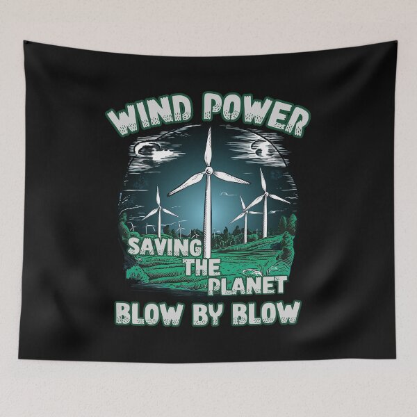 Item preview, WIND POWER saving the planet blow by blow design designed and sold by Jt41.