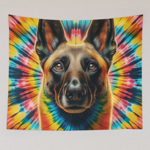 Item preview, Tie Dye Belgian Malinois designed and sold by TheAnimalZ00.