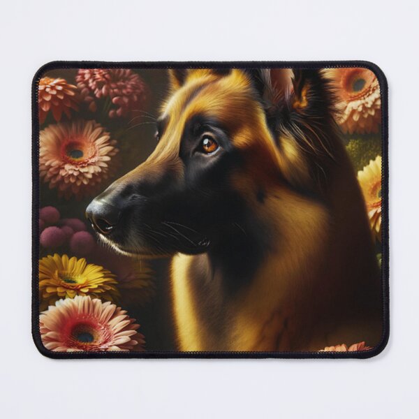 Item preview, Belgian Malinois Flower Portrait designed and sold by TheAnimalZ00.
