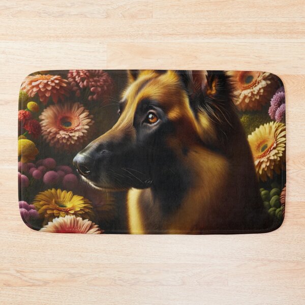 Item preview, Belgian Malinois Flower Portrait designed and sold by TheAnimalZ00.