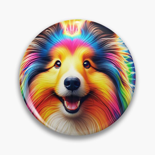 Item preview, Tie Dye Shetland Sheepdog designed and sold by TheAnimalZ00.