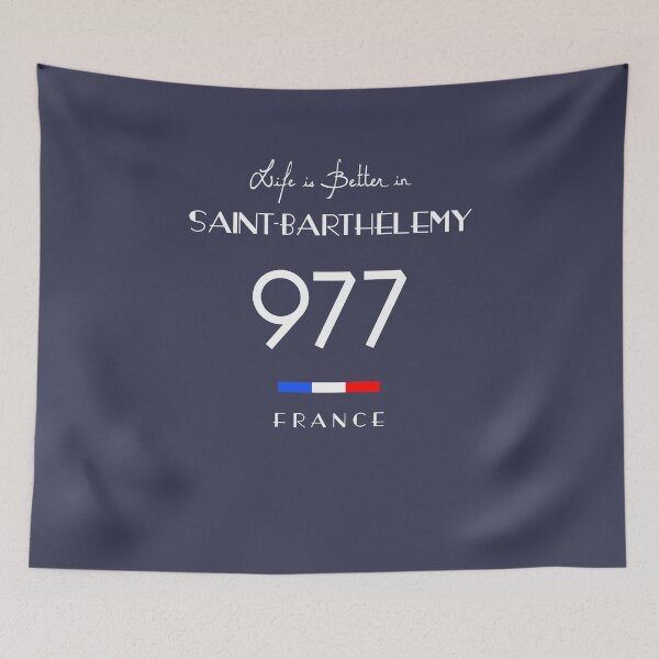 Item preview, Life is better in SAINT-BARTHÉLEMY Number 977 France  designed and sold by frenchsalsa.
