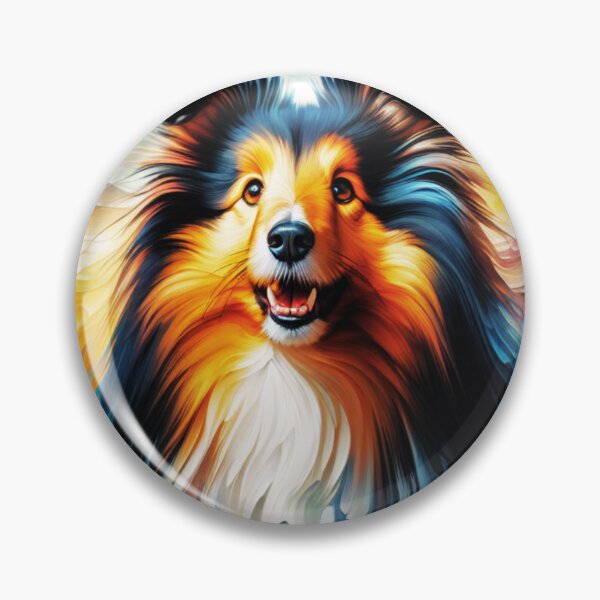 Item preview, Colorful Shetland Sheepdog Art designed and sold by TheAnimalZ00.