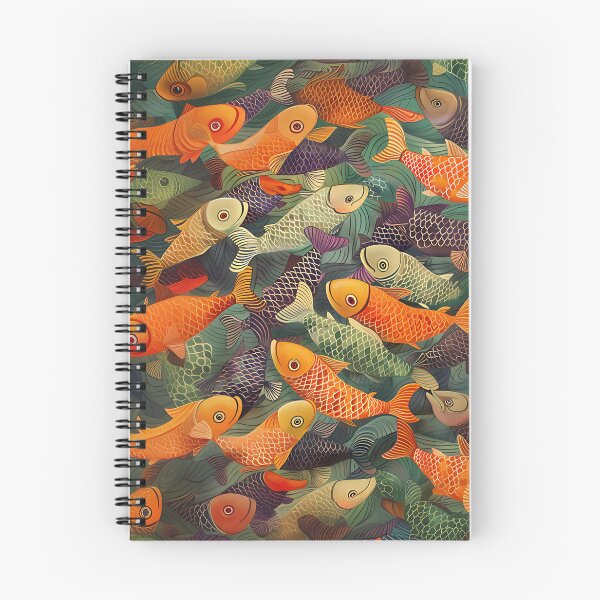 Item preview,  Abstract Fish Art designed and sold by Obsidian Ink by Wilshire.