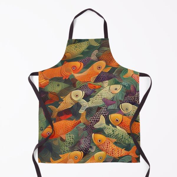Item preview,  Abstract Fish Art designed and sold by Obsidian Ink by Wilshire.