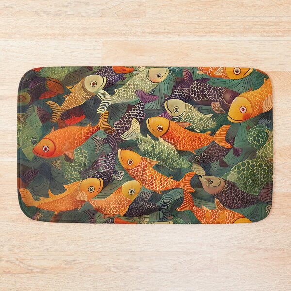 Item preview,  Abstract Fish Art designed and sold by Obsidian Ink by Wilshire.