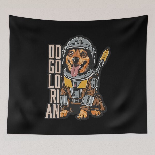 Item preview, Funny Dog Lover Mandolorian Fanart Cute Design T-Shirt designed and sold by Witty Shirts.