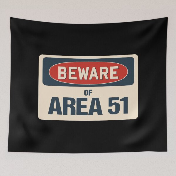 Item preview, signpost, area 51, beware designed and sold by Numbers-Art.