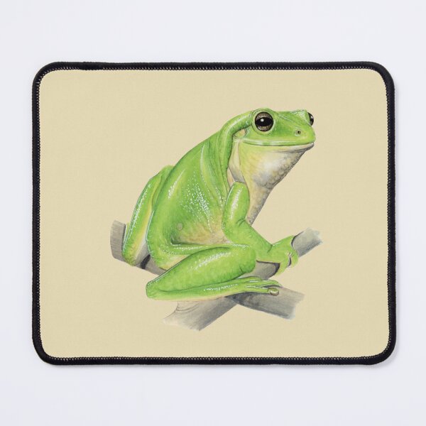 Item preview, Smiling Australian green tree frog [Golden] designed and sold by Hannah Mathews.