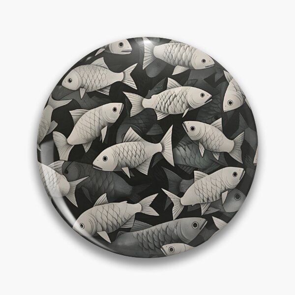 Item preview, Abstract Fish Art designed and sold by Obsidian Ink by Wilshire.