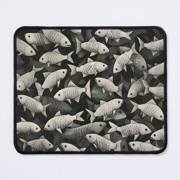 Item preview, Abstract Fish Art designed and sold by Obsidian Ink by Wilshire.