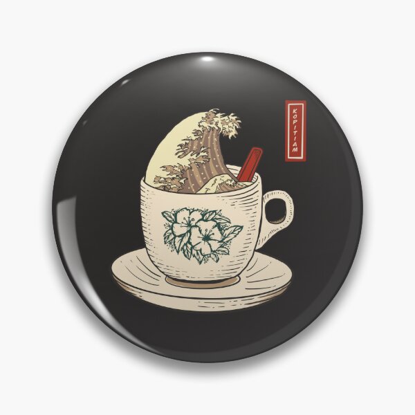 Item preview, Great wave of coffee Singapore Kopitiam style designed and sold by ChonkypurrArt.