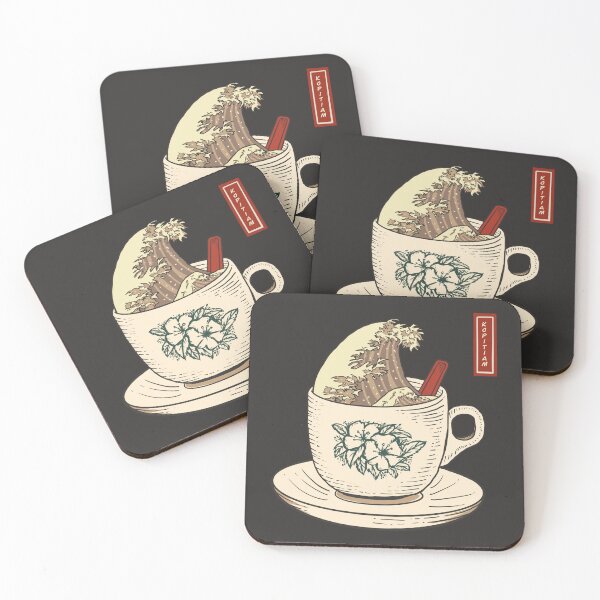 Item preview, Great wave of coffee Singapore Kopitiam style designed and sold by ChonkypurrArt.