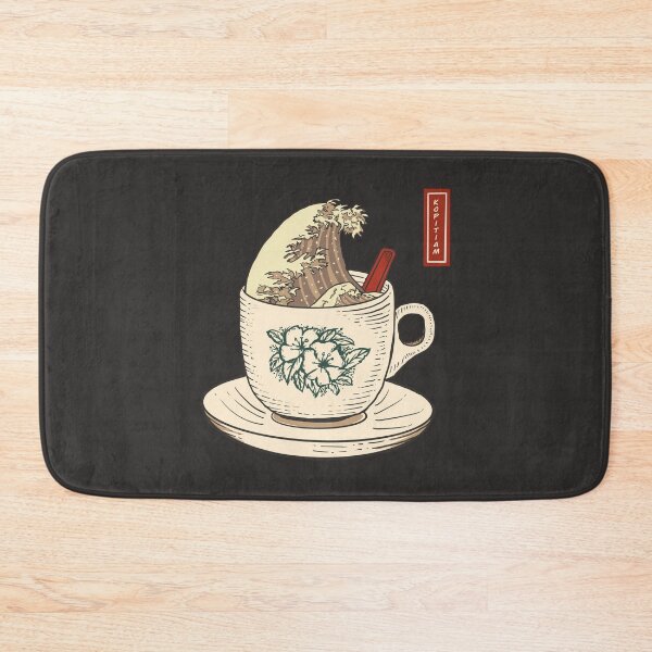 Item preview, Great wave of coffee Singapore Kopitiam style designed and sold by ChonkypurrArt.