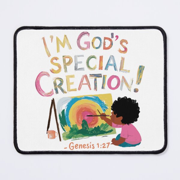 Item preview, God's Special Creation: Colorful Christian Kids Art designed and sold by HahaHandlesHub.