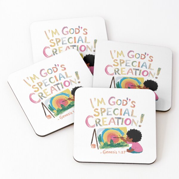 Item preview, God's Special Creation: Colorful Christian Kids Art designed and sold by HahaHandlesHub.
