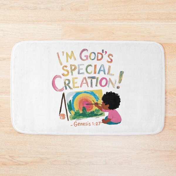Item preview, God's Special Creation: Colorful Christian Kids Art designed and sold by HahaHandlesHub.