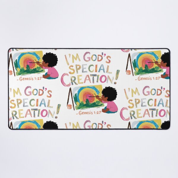 Item preview, God's Special Creation: Colorful Christian Kids Art designed and sold by HahaHandlesHub.