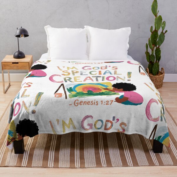 Item preview, God's Special Creation: Colorful Christian Kids Art designed and sold by HahaHandlesHub.