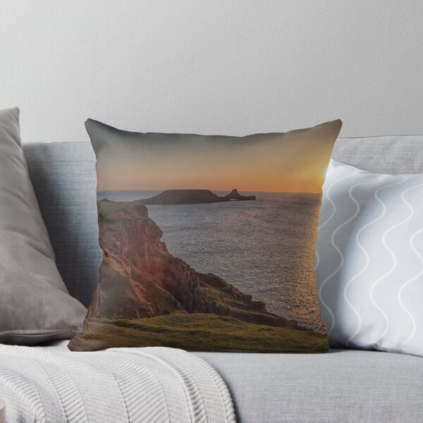 Item preview, Sunset at Worms head rhossili bay designed and sold by Leighton Collins.