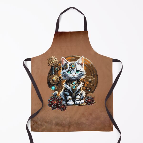 Item preview, A small, cute kitten in a steampunk style. designed and sold by nicky2342.