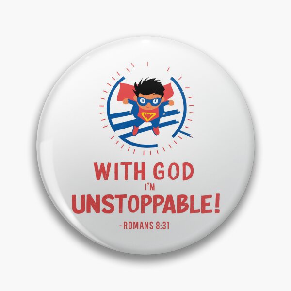 Item preview, Unstoppable with God: Inspiring Christian Kids Art designed and sold by HahaHandlesHub.