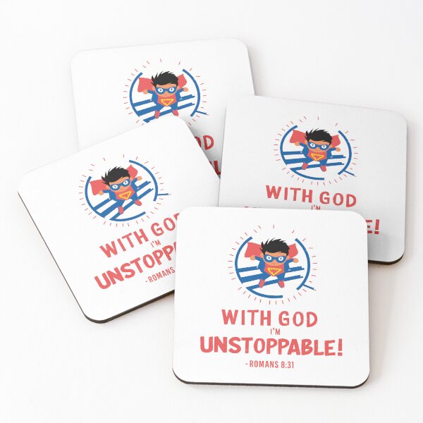 Item preview, Unstoppable with God: Inspiring Christian Kids Art designed and sold by HahaHandlesHub.