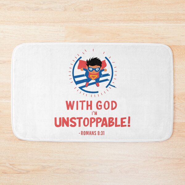 Item preview, Unstoppable with God: Inspiring Christian Kids Art designed and sold by HahaHandlesHub.