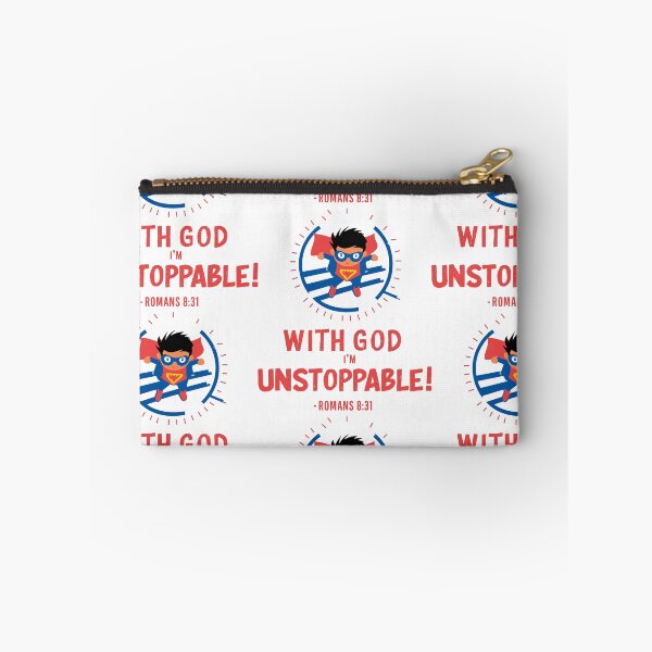 Item preview, Unstoppable with God: Inspiring Christian Kids Art designed and sold by HahaHandlesHub.